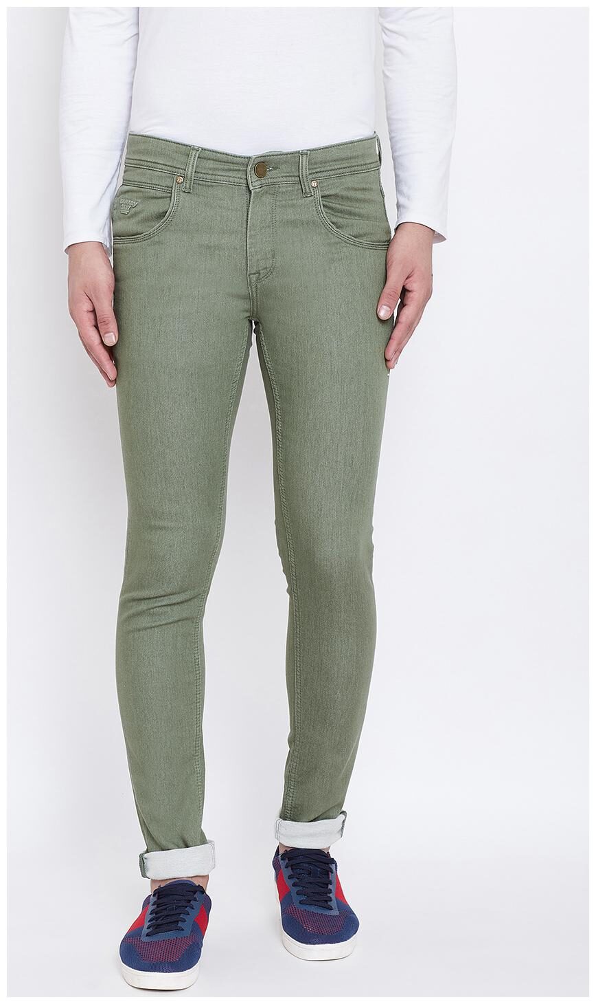 

CANARY LONDON Men Green Skinny Fit Jeans