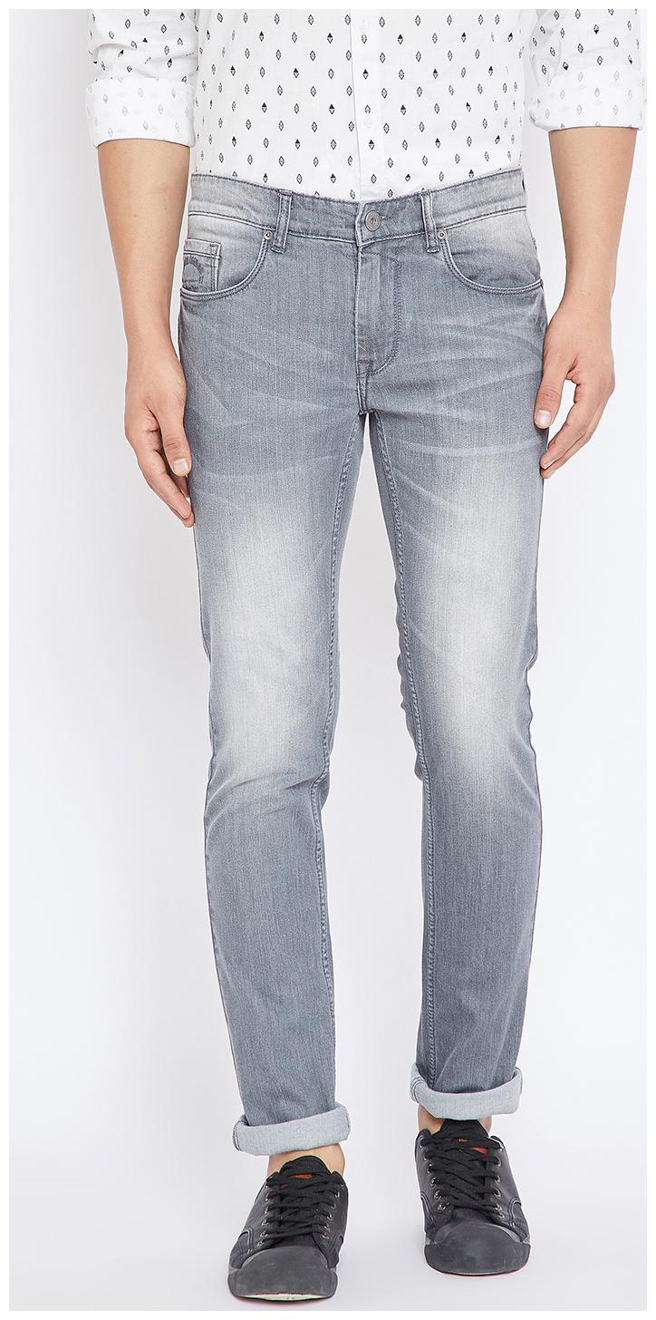 

CANARY LONDON Men Grey Slim Fit Jeans