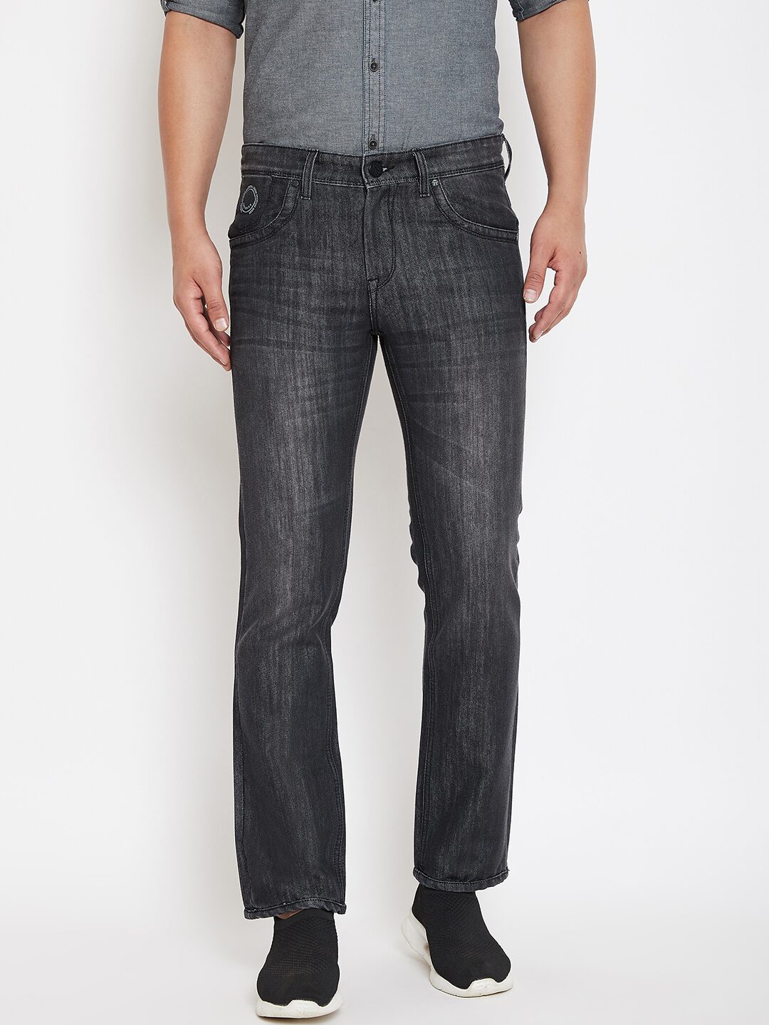 

CANARY LONDON Men Black Straight Fit Jeans