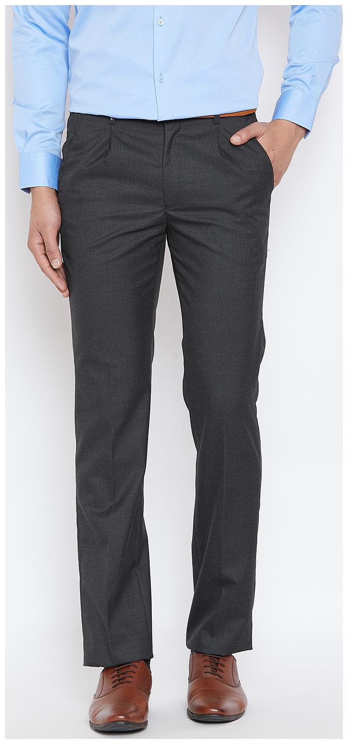 

CANARY LONDON Men Solid Slim Fit Formal Trouser - Black