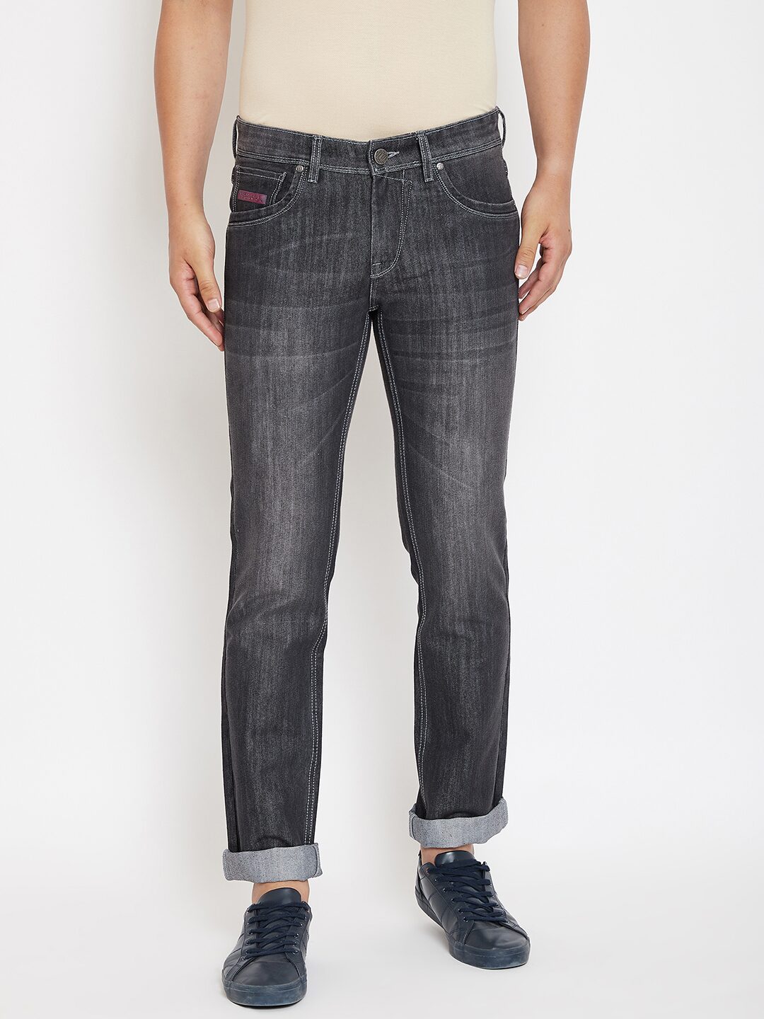 

CANARY LONDON Men Black Straight Fit Jeans