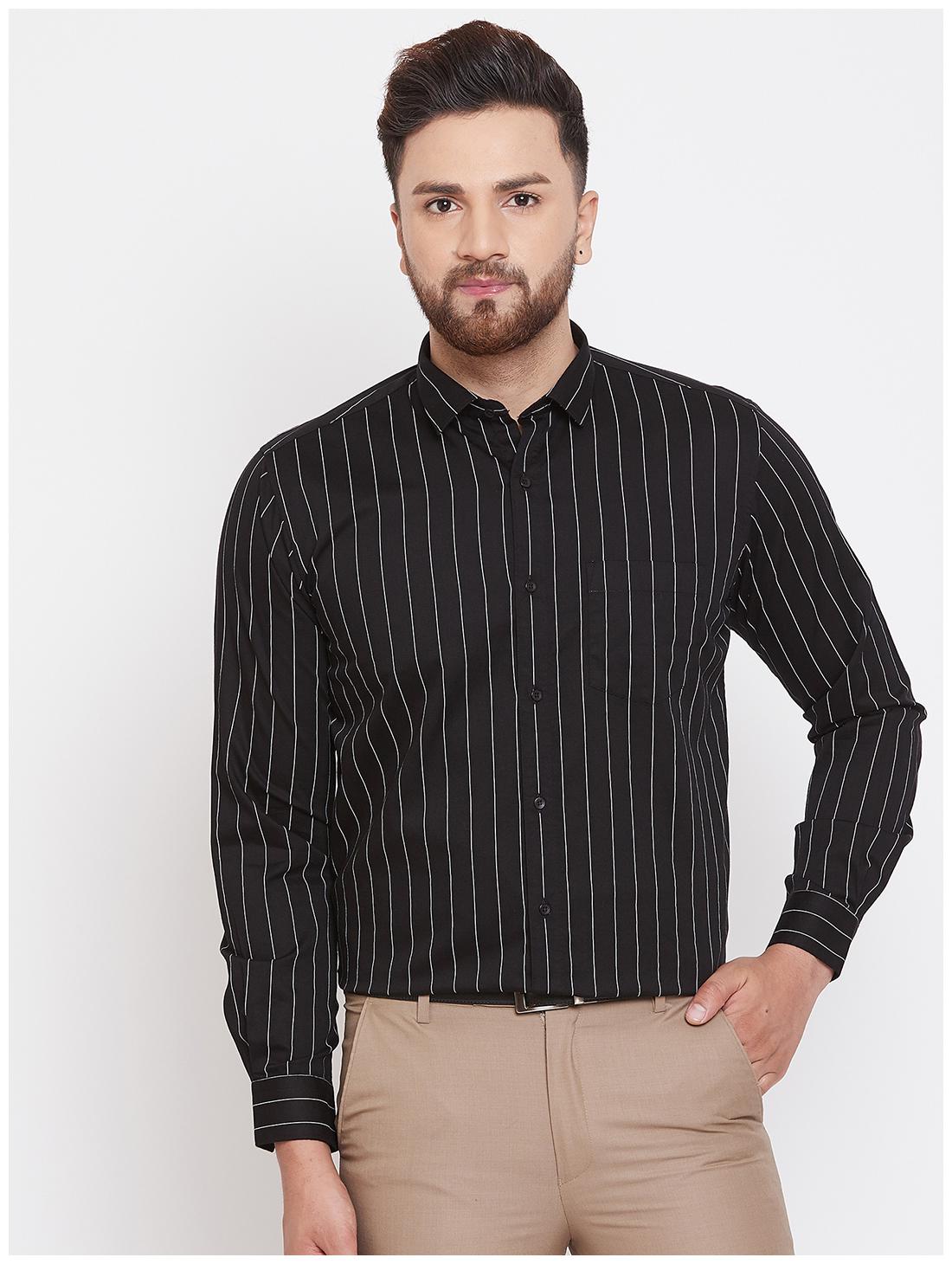 

CANARY LONDON Men Slim fit Formal Shirt - Black
