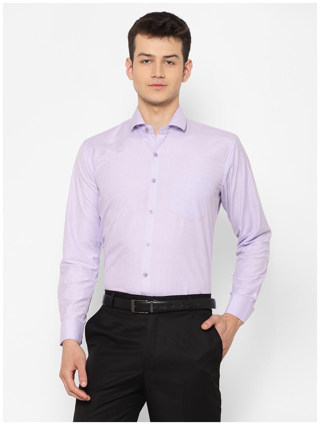 

canary wings Men Purple Solid Regular Fit Casual Shirt
