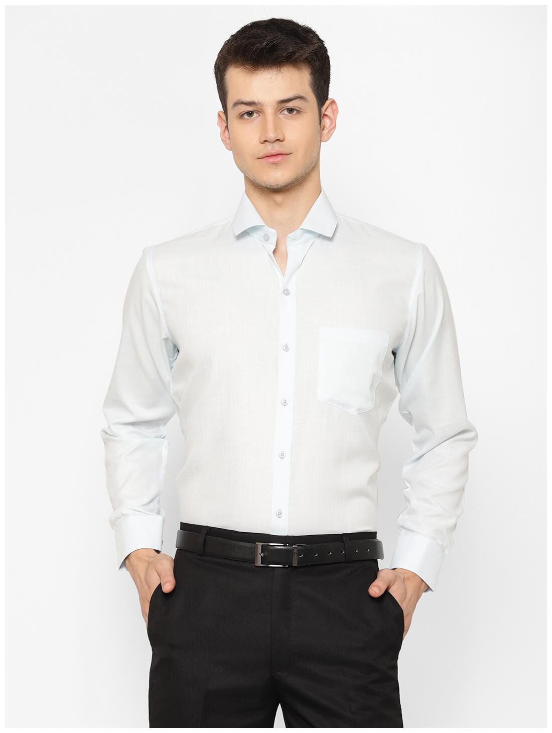 

canary wings Men White Solid Regular Fit Casual Shirt