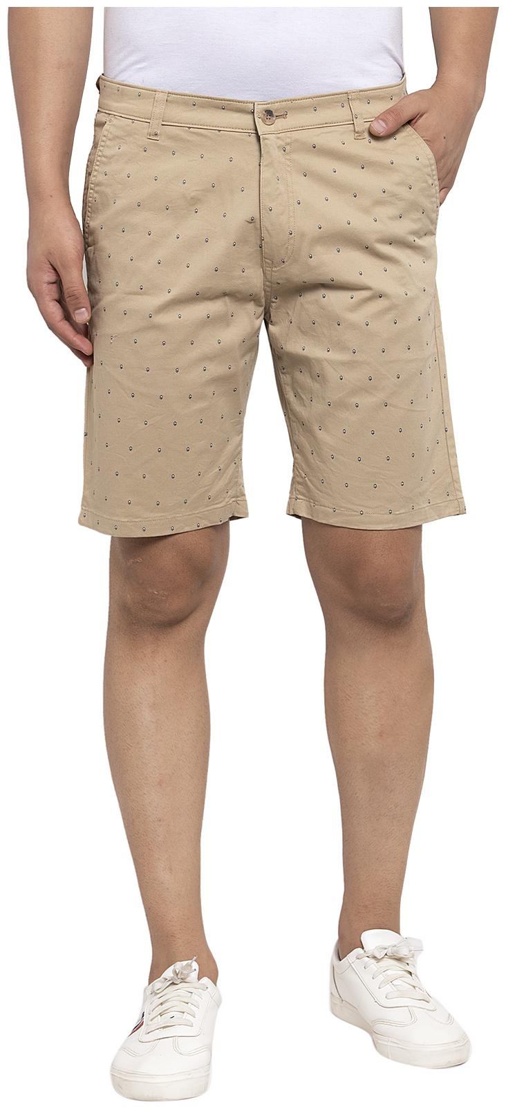 

Cantabil Men Beige Regular Fit Regular Shorts