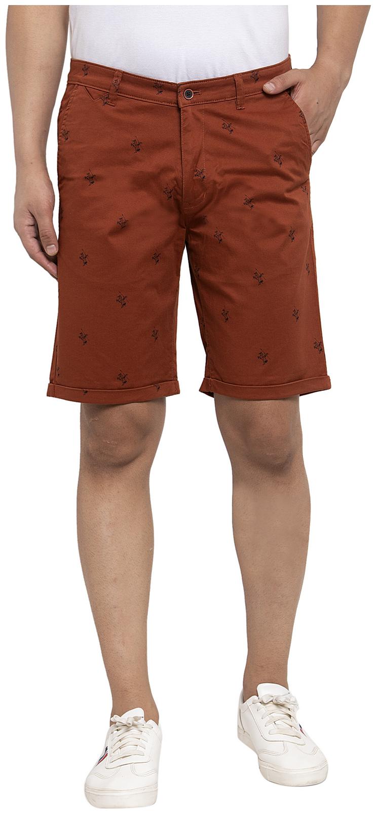 

Cantabil Men Brown Regular Fit Regular Shorts