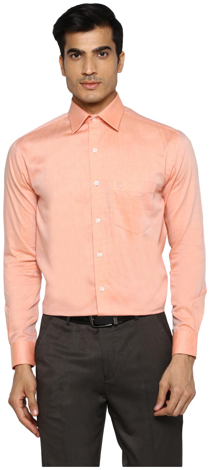 

Cantabil Men Regular fit Formal Shirt - Peach