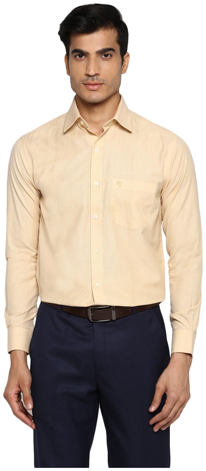 

Cantabil Men Regular fit Formal Shirt - Yellow