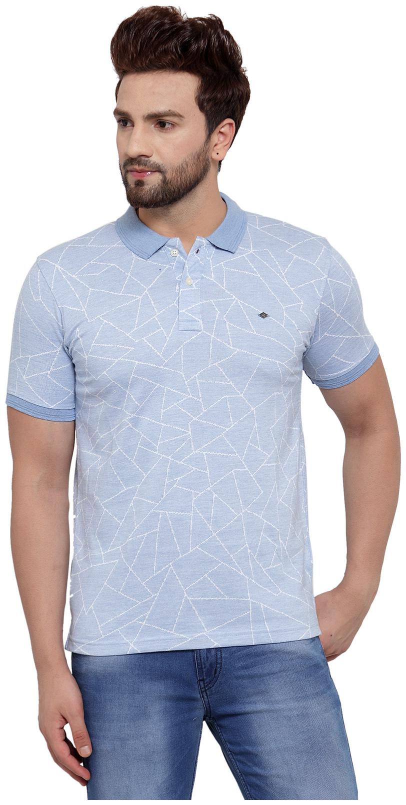 

Cantabil Men Blue Regular fit Cotton Polo collar T-Shirt - Pack Of 1