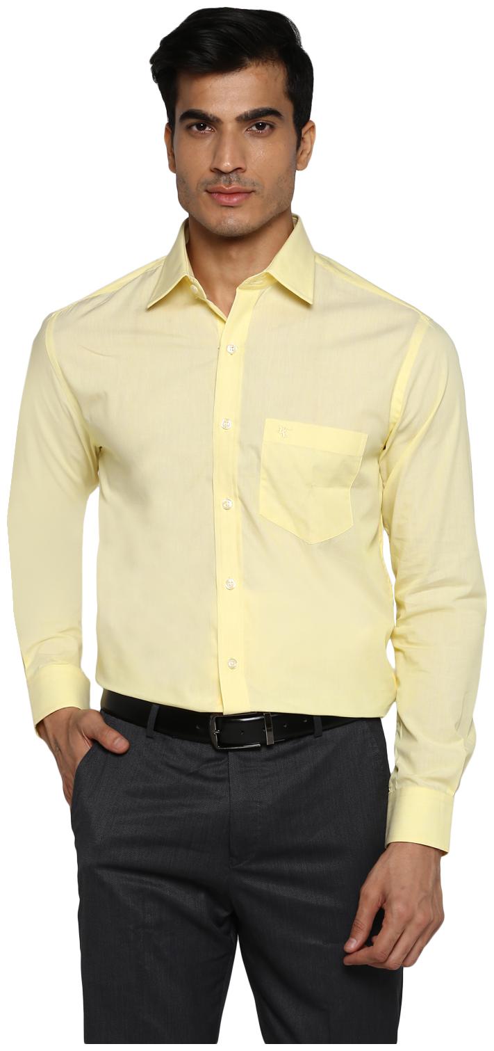 

Cantabil Men Regular fit Formal Shirt - Yellow