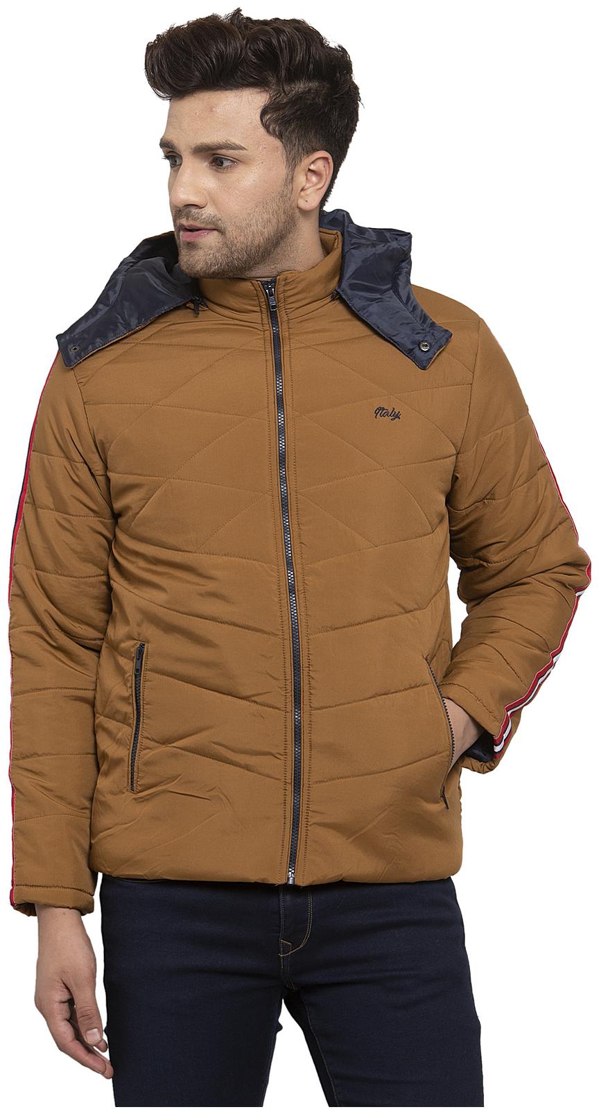 

Cantabil Men Yellow Solid Quilted jacket