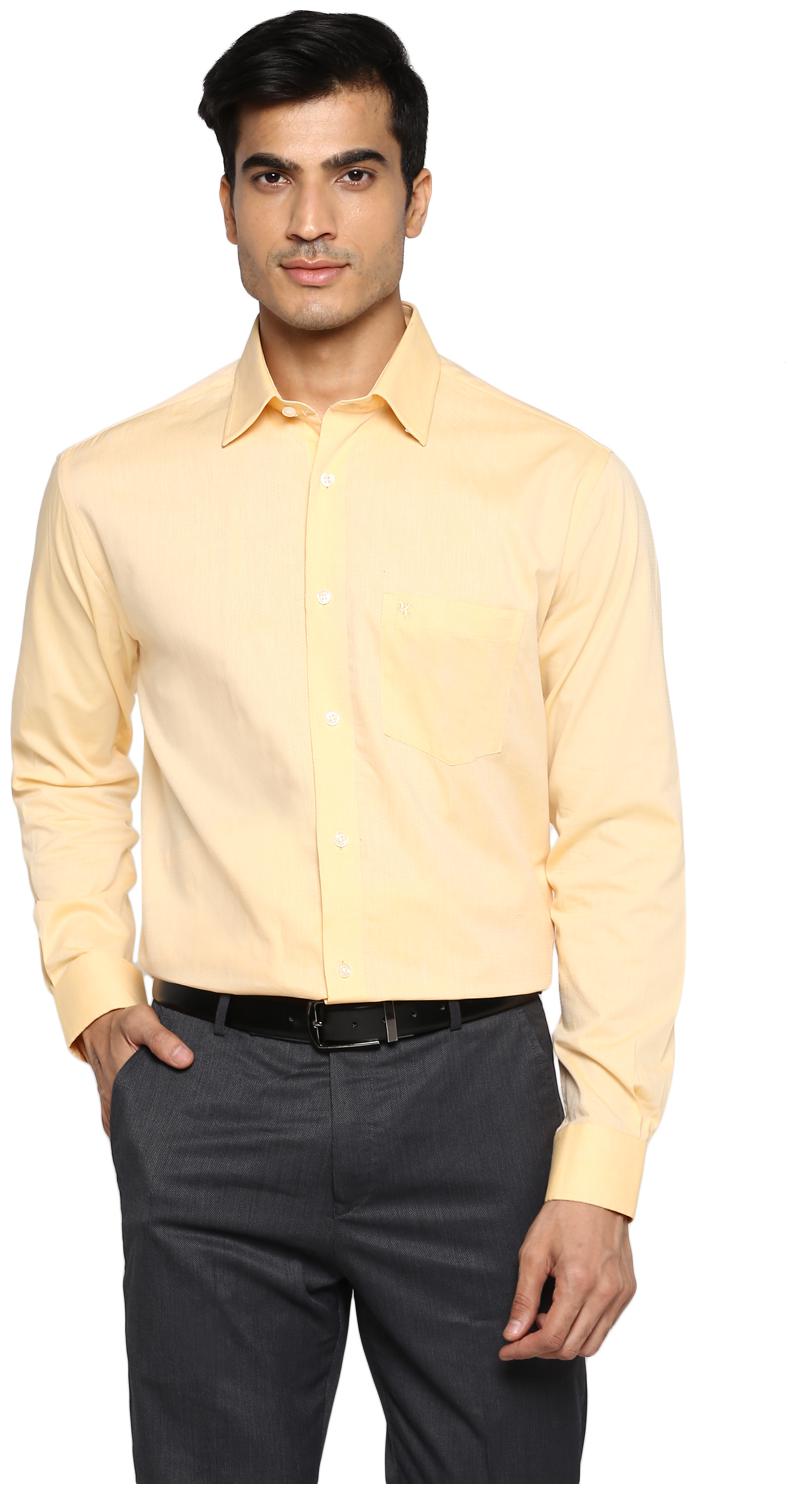 

Cantabil Men Regular fit Formal Shirt - Yellow