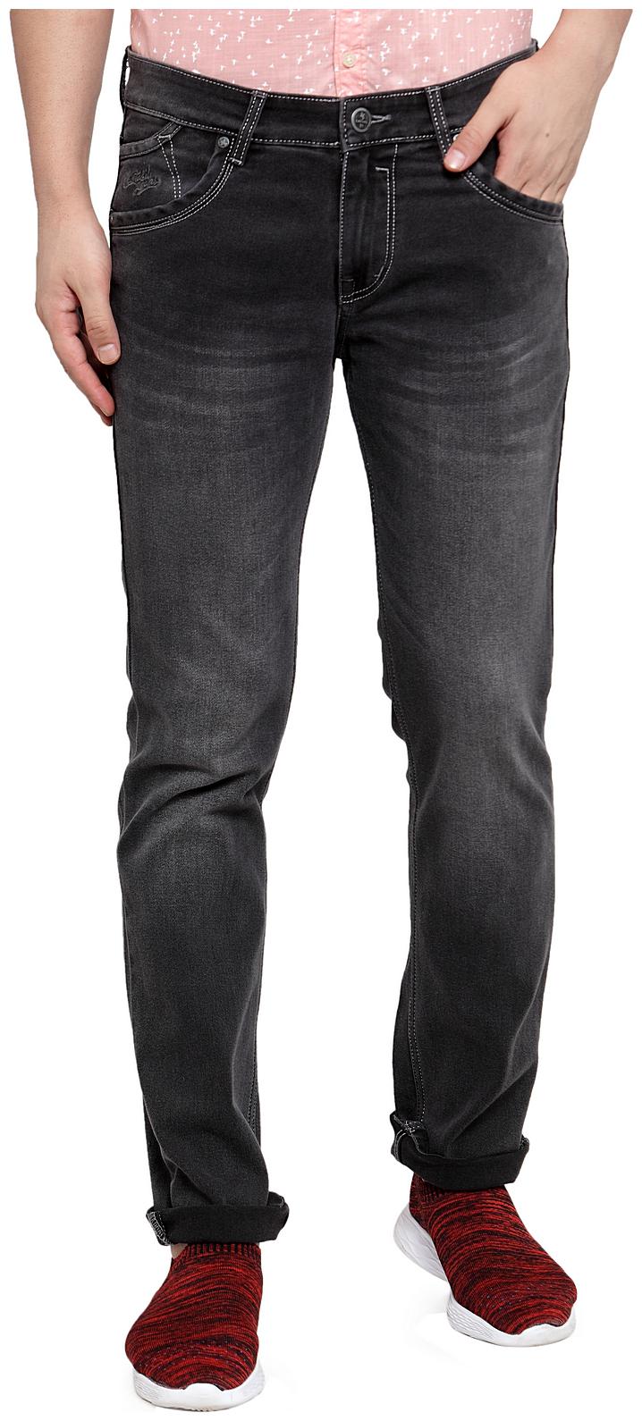 

Cantabil Men Grey Slim Fit Jeans