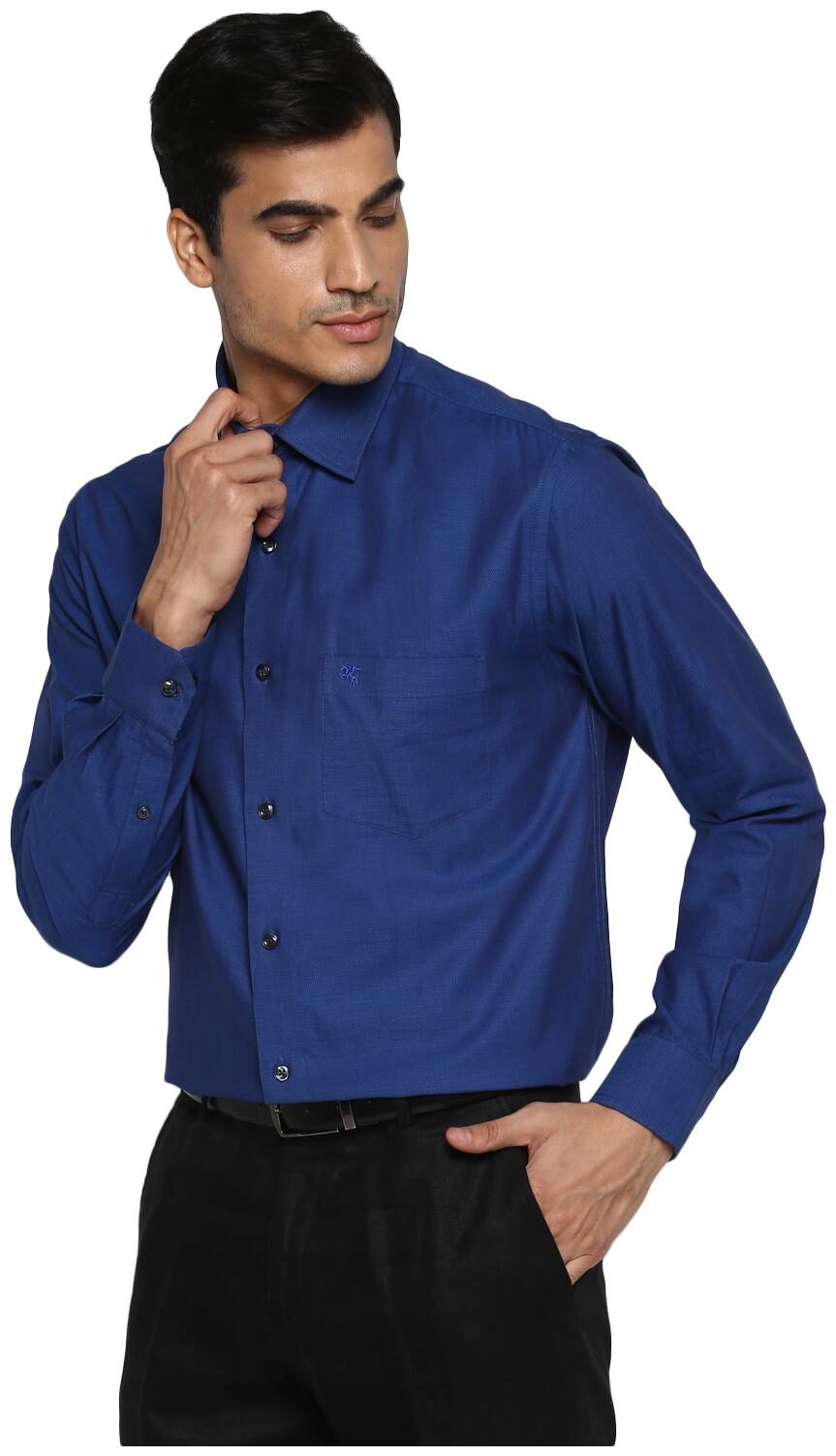 

Cantabil Men Regular fit Formal Shirt - Blue