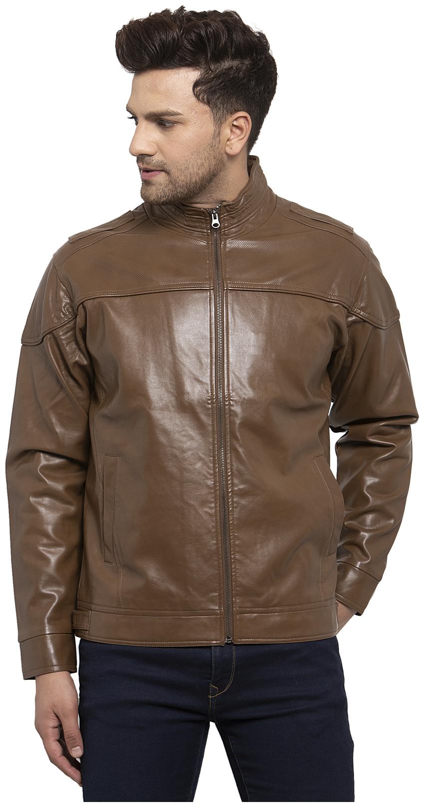 

Cantabil Men Brown Solid Quilted jacket