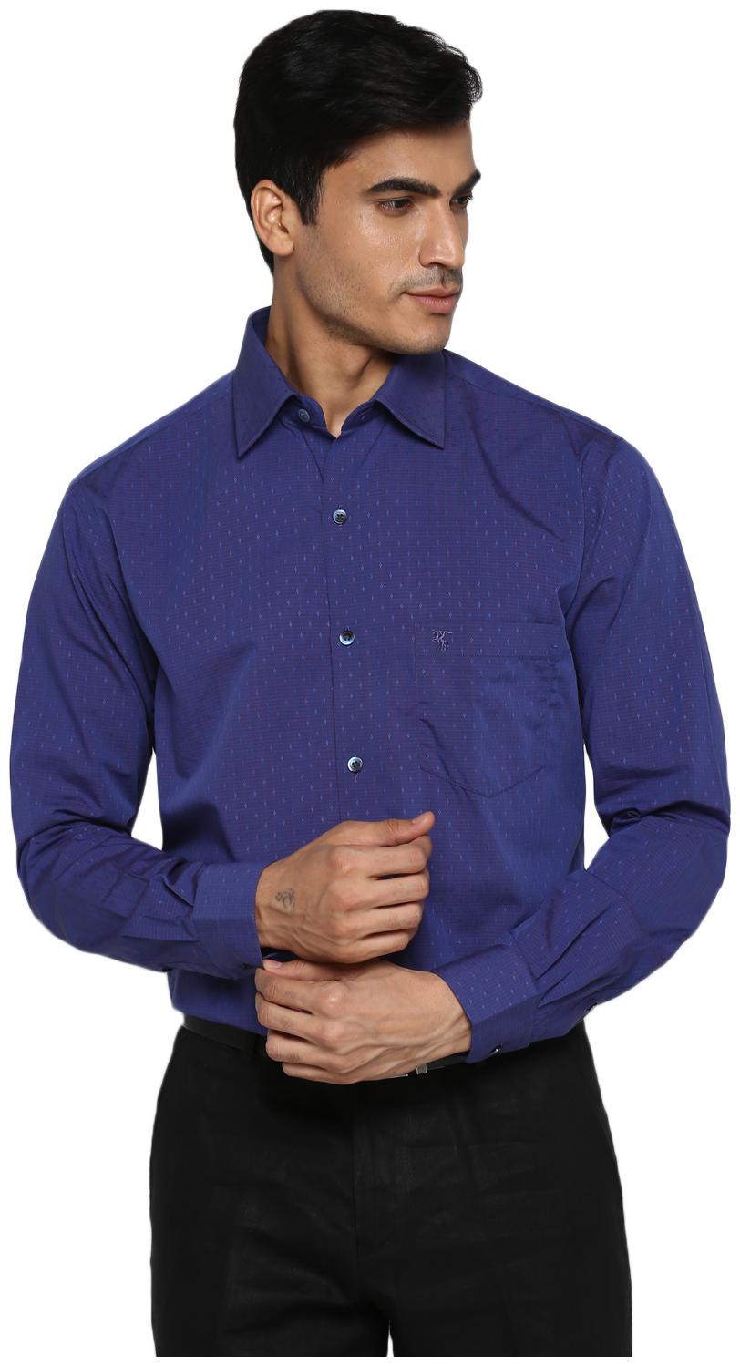 

Cantabil Men Regular fit Formal Shirt - Purple