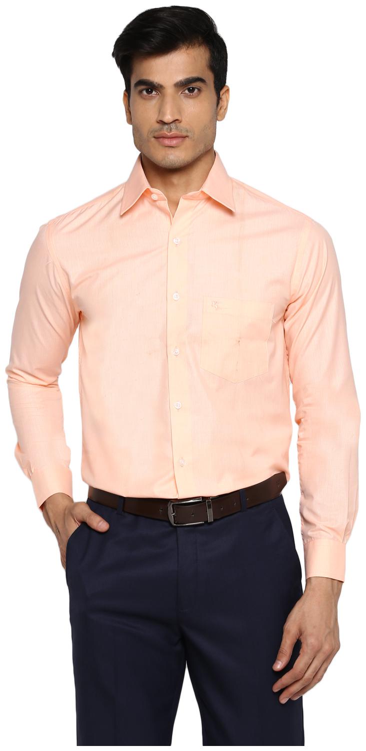 

Cantabil Men Regular fit Formal Shirt - Peach
