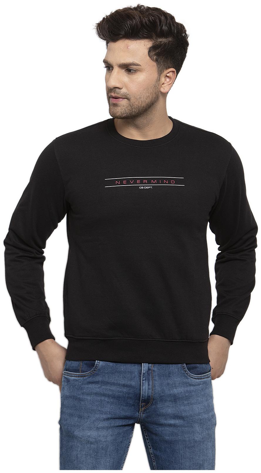 

Cantabil Men Black Round neck Sweatshirt