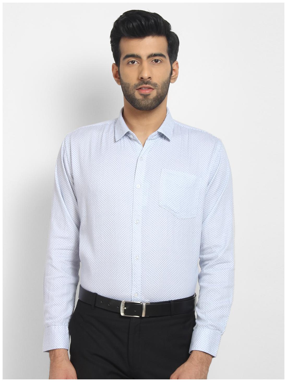 

cape canary Men White Printed Regular Fit Casual Shirt