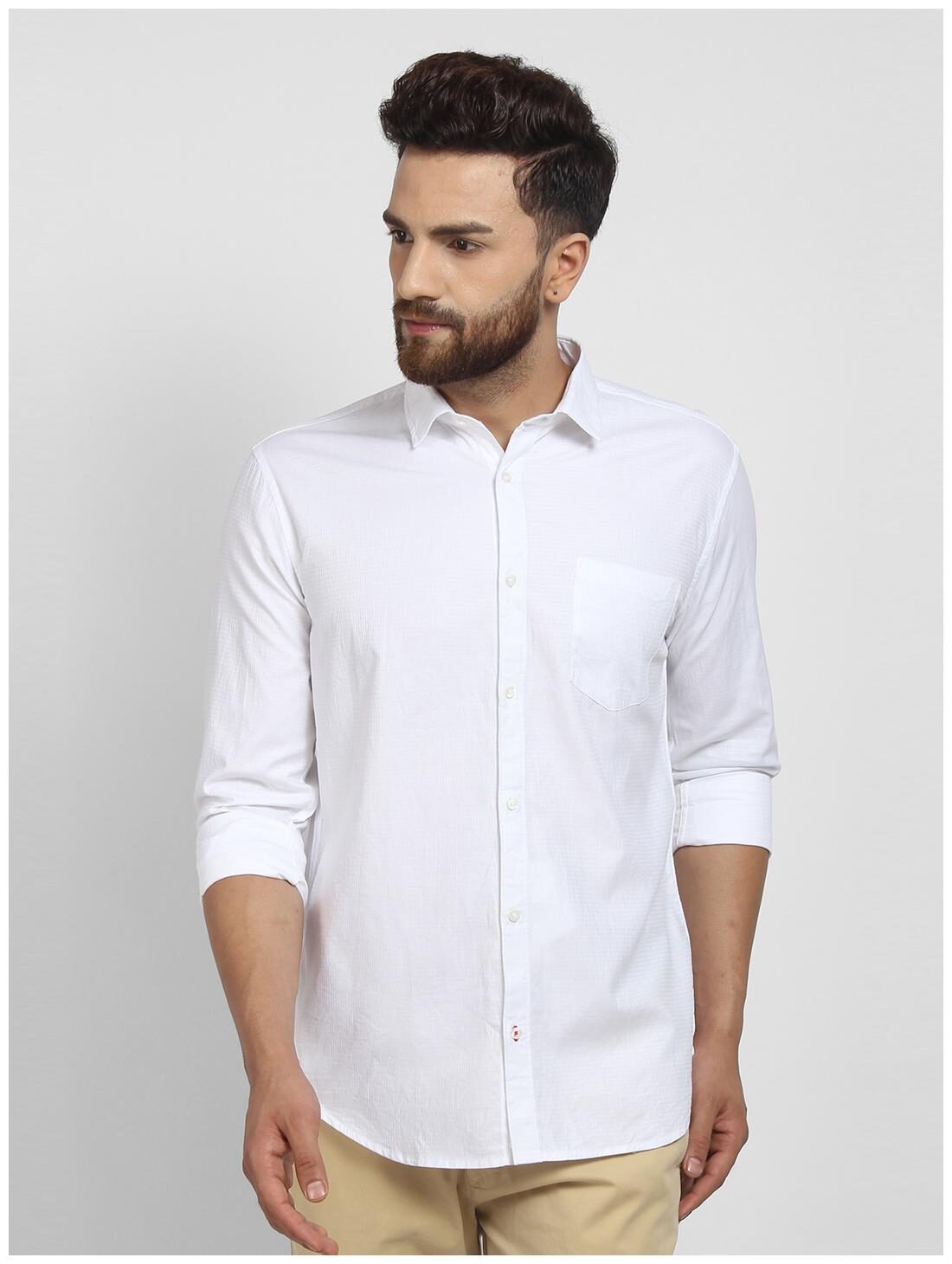 

cape canary Men Regular fit Formal Shirt - White