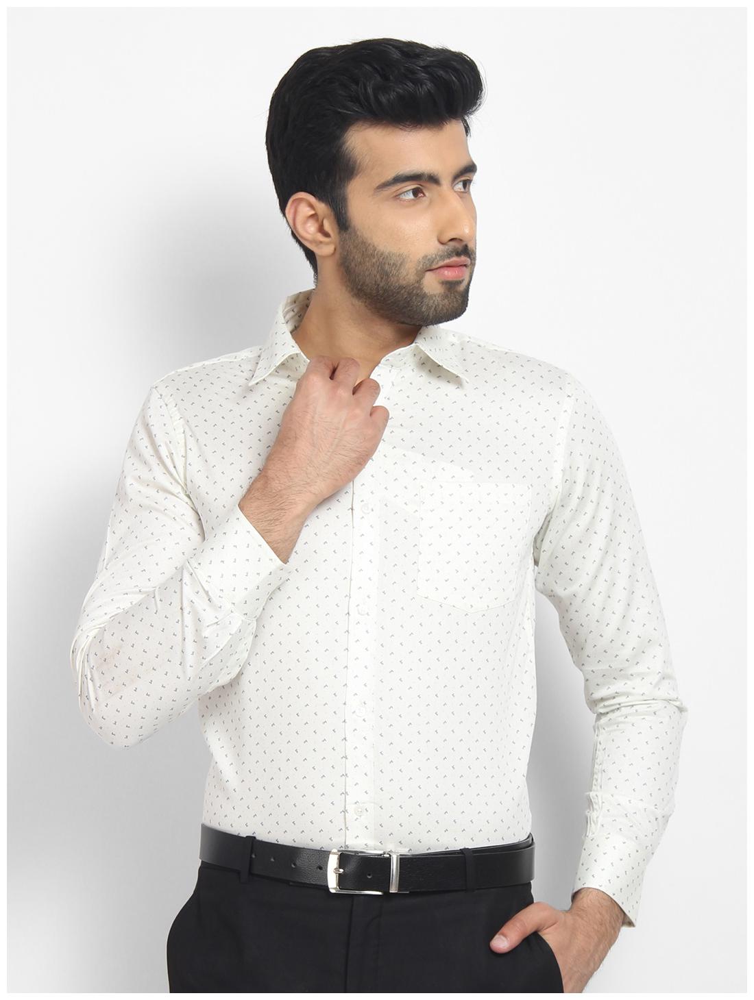 

cape canary Men Green Printed Regular Fit Casual Shirt