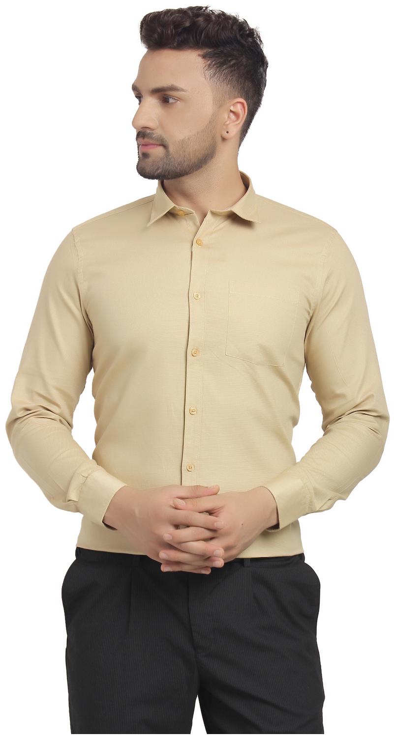 

cape canary Men Regular fit Formal Shirt - Beige