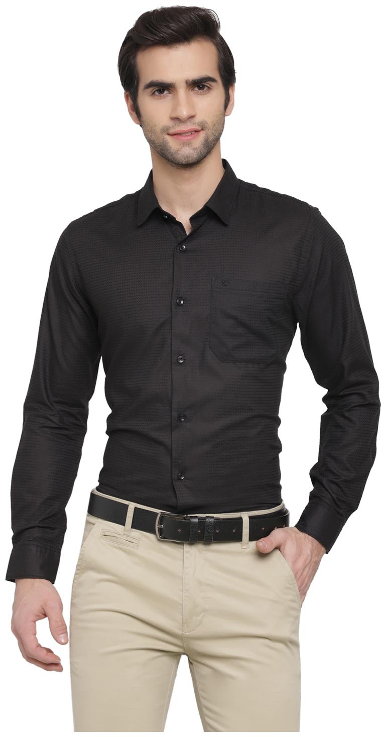 

cape canary Men Regular fit Formal Shirt - Black