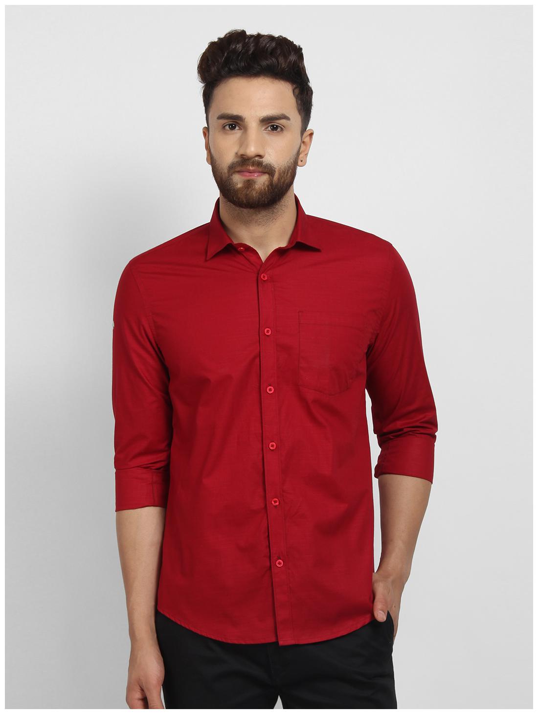 

cape canary Men Regular fit Formal Shirt - Red