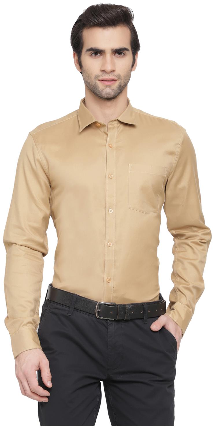 

cape canary Men Regular fit Formal Shirt - Beige