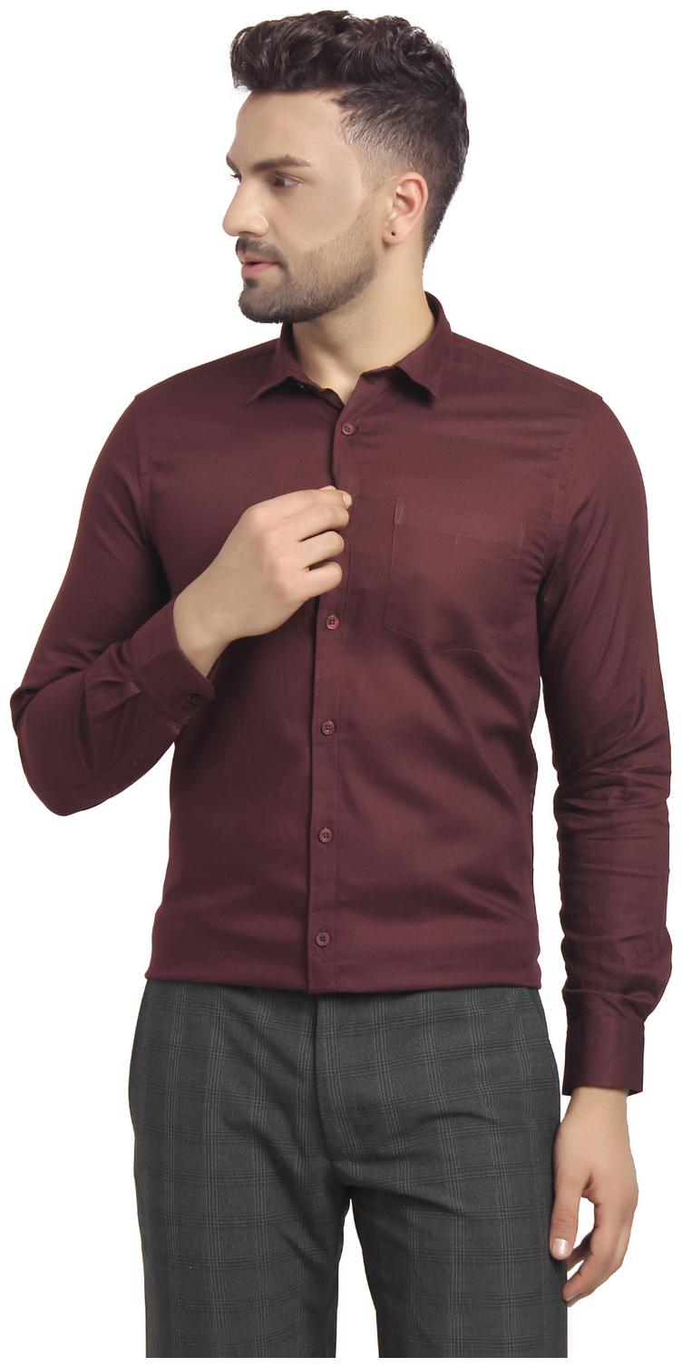 

cape canary Men Regular fit Formal Shirt - Maroon