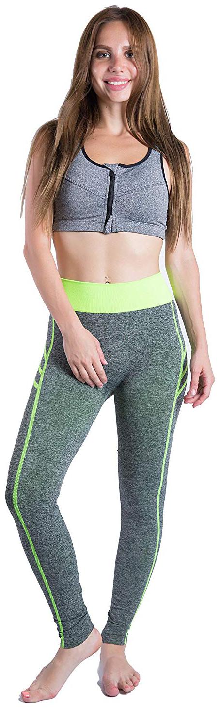 

CaptoFit Women Slim fit Polyester Printed Track pants - Green Grey