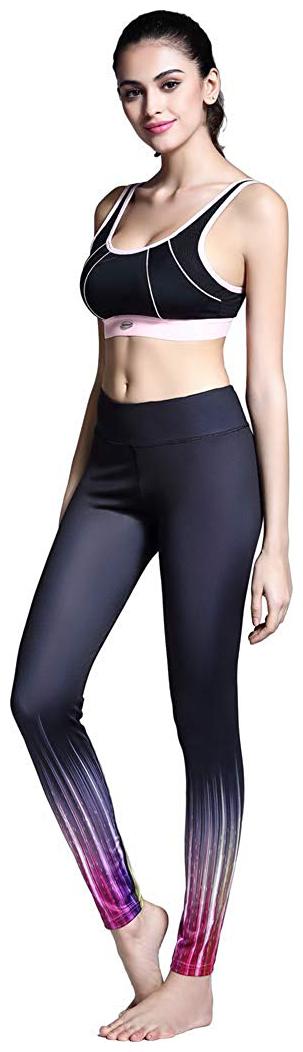 

CaptoFit Women Slim fit Polyester Printed Track pants - Multi Pink