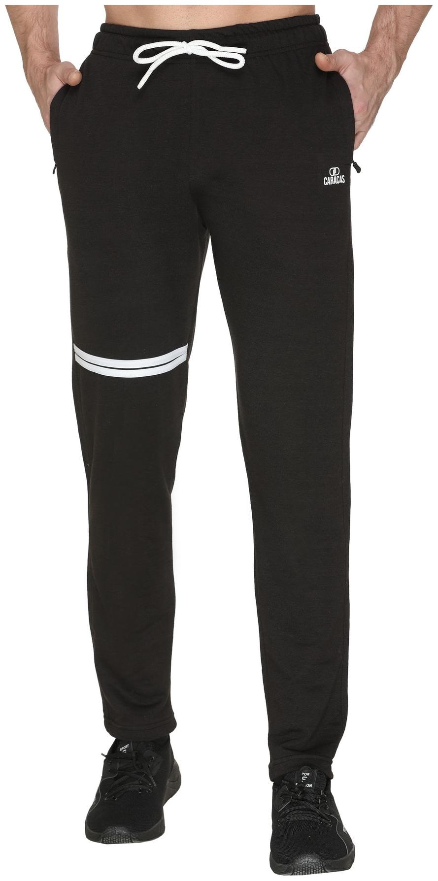 

Caracas Men Black Solid Regular fit Track pants
