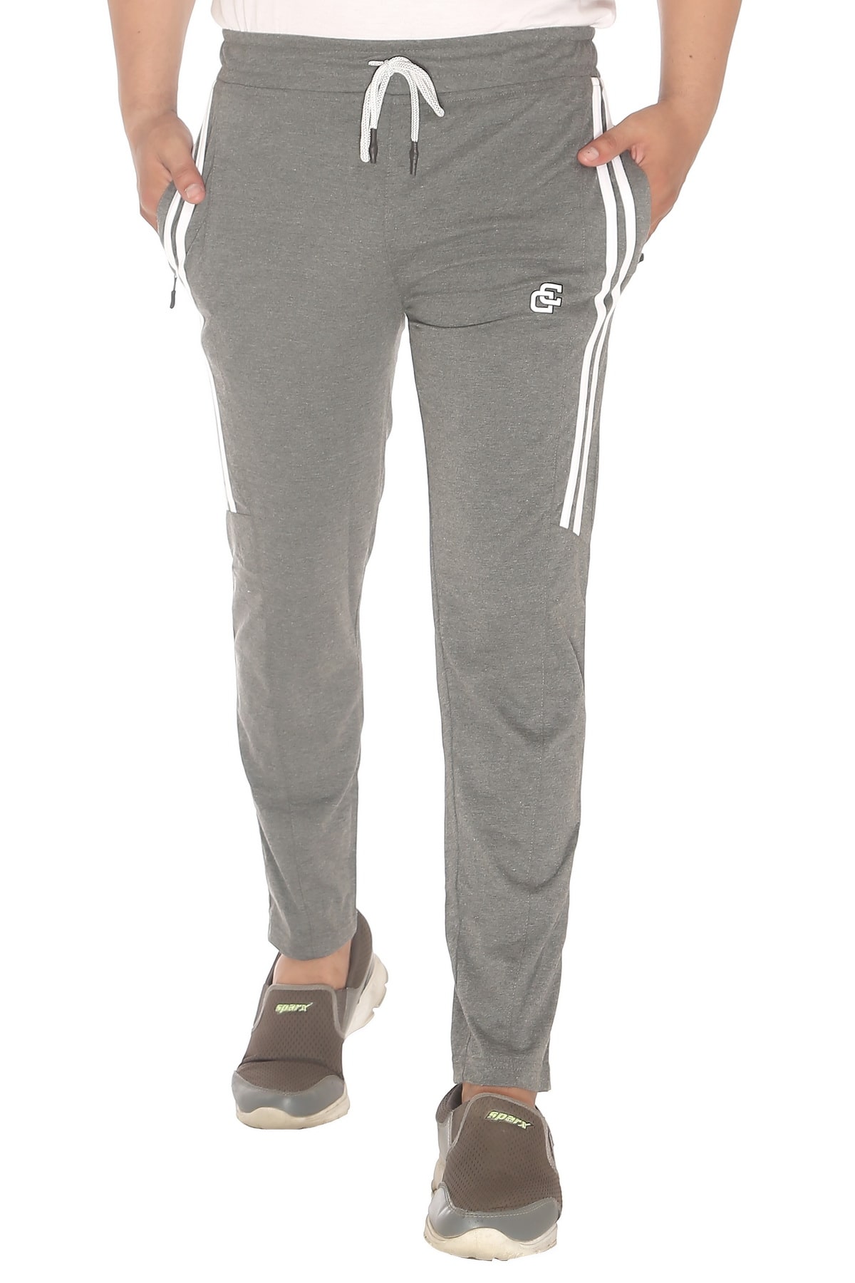 

Caracas Men Grey Solid Regular fit Track pants