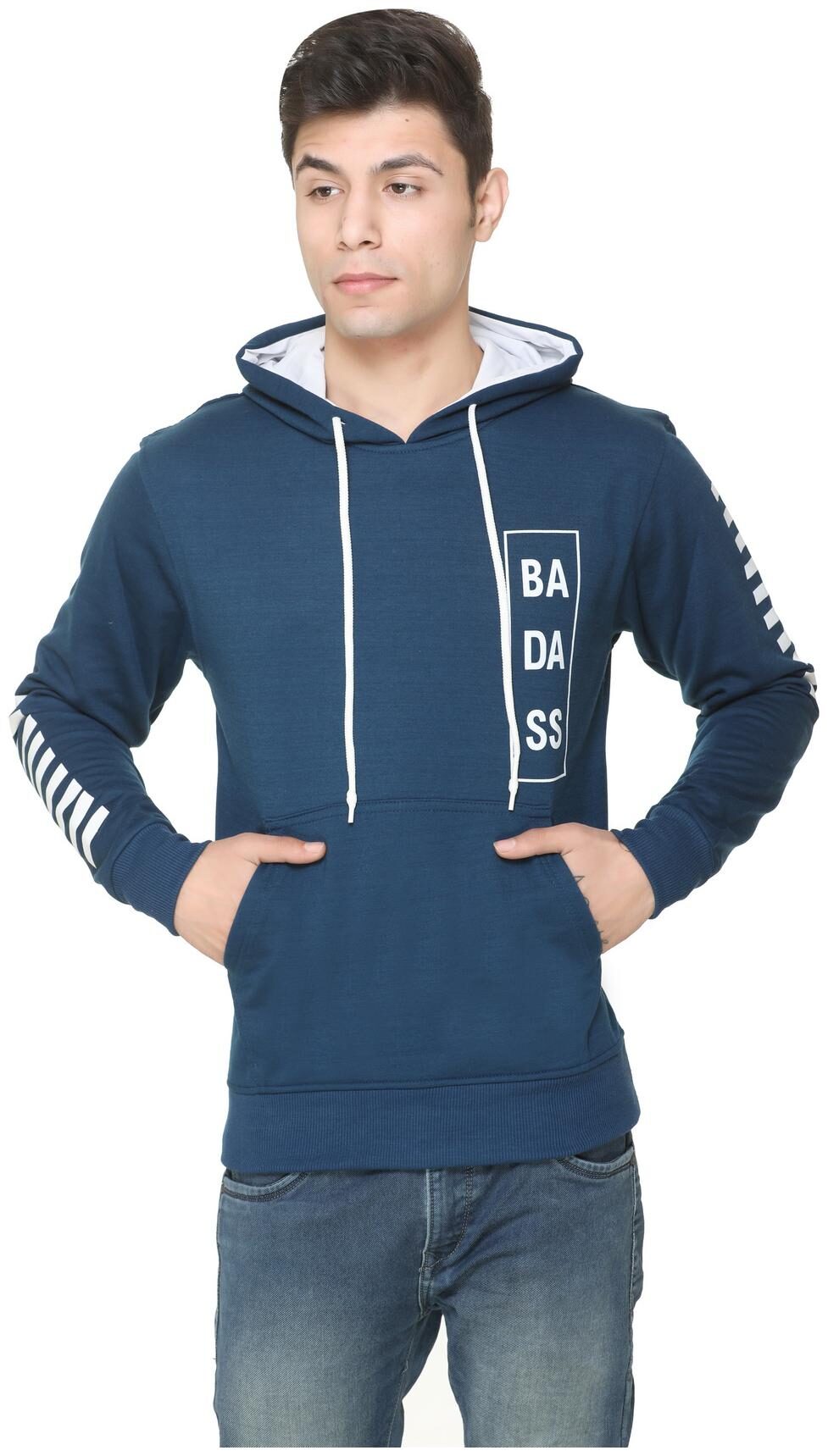 

Caracas Men Blue Hooded Hoodie