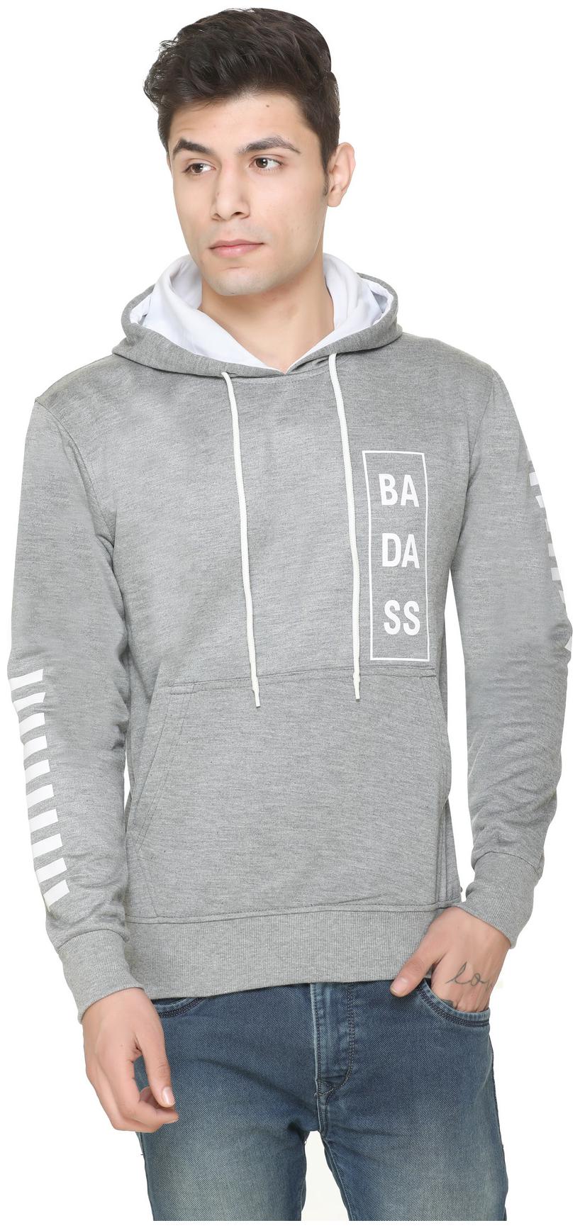 

Caracas Men Grey Hooded Hoodie