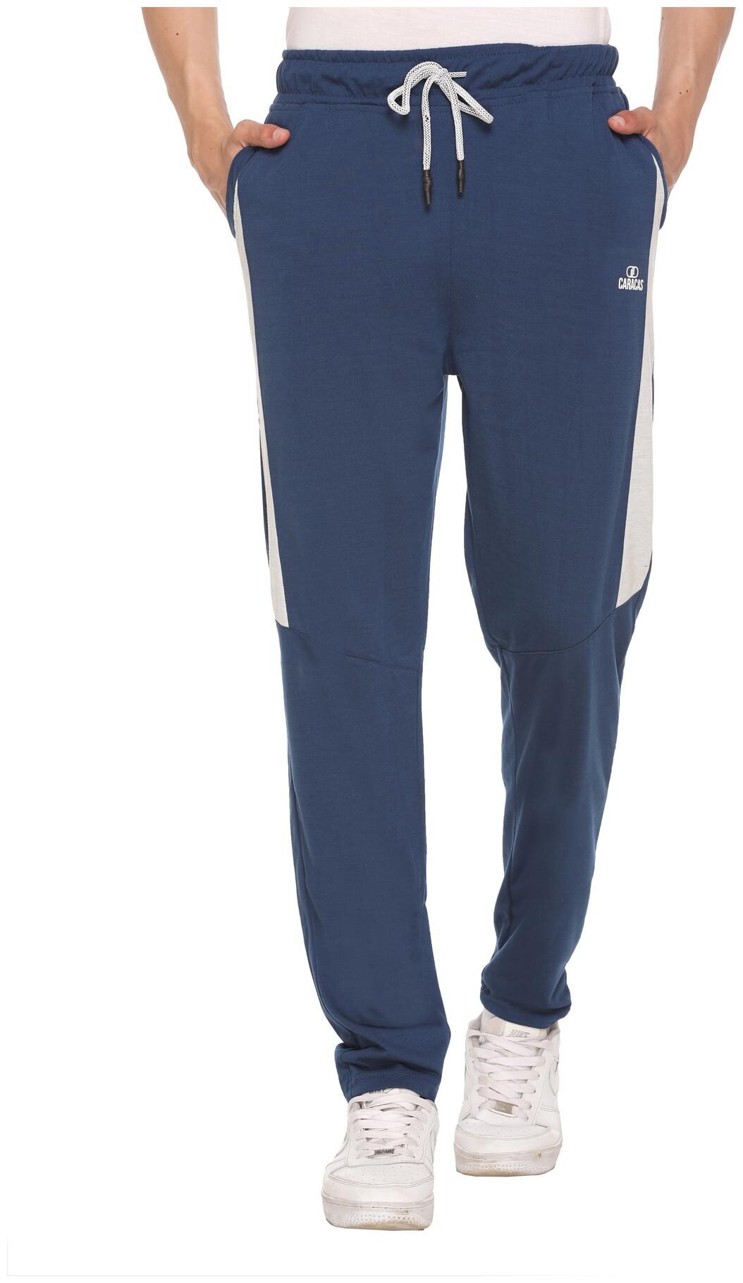 

Caracas Men Blue Solid Regular fit Track pants
