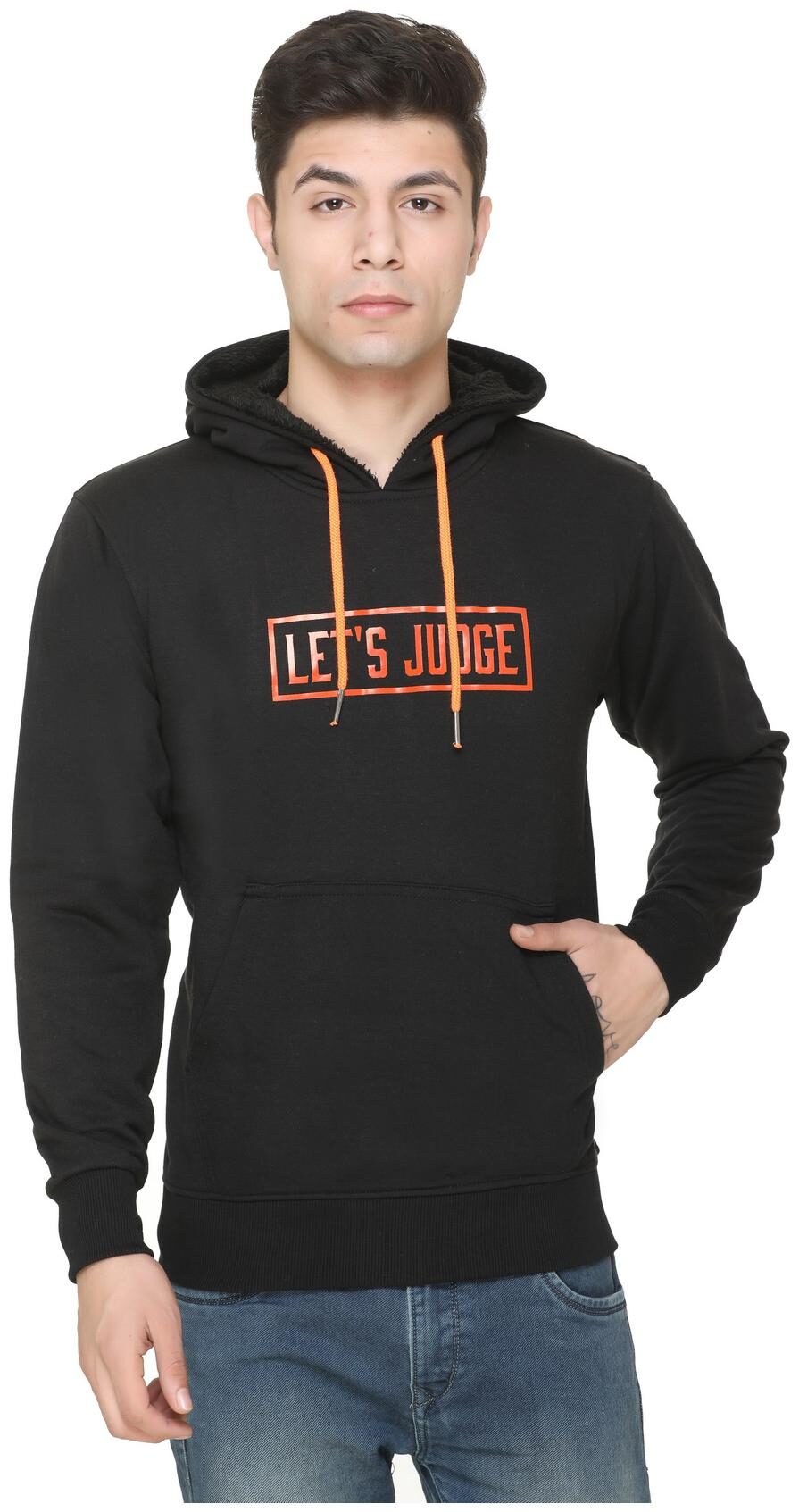 

Caracas Men Black Hooded Sweatshirt