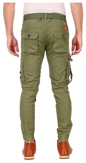 

Shiv Itra Store Men Green Solid Regular fit Cargos