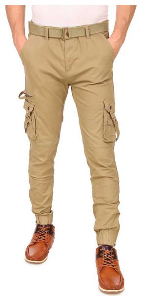 

Shiv Itra Store Men Brown Solid Regular fit Cargos