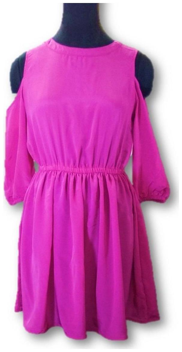 

NICE QUEEN Pink Geometric A-line dress