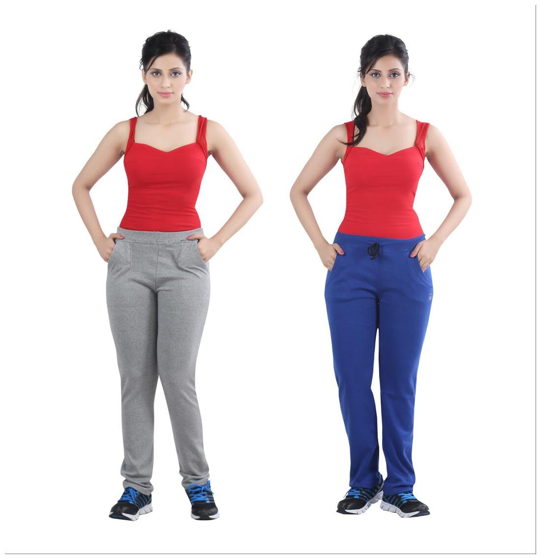 

Bfly Women Regular fit Cotton Solid Track pants - Blue