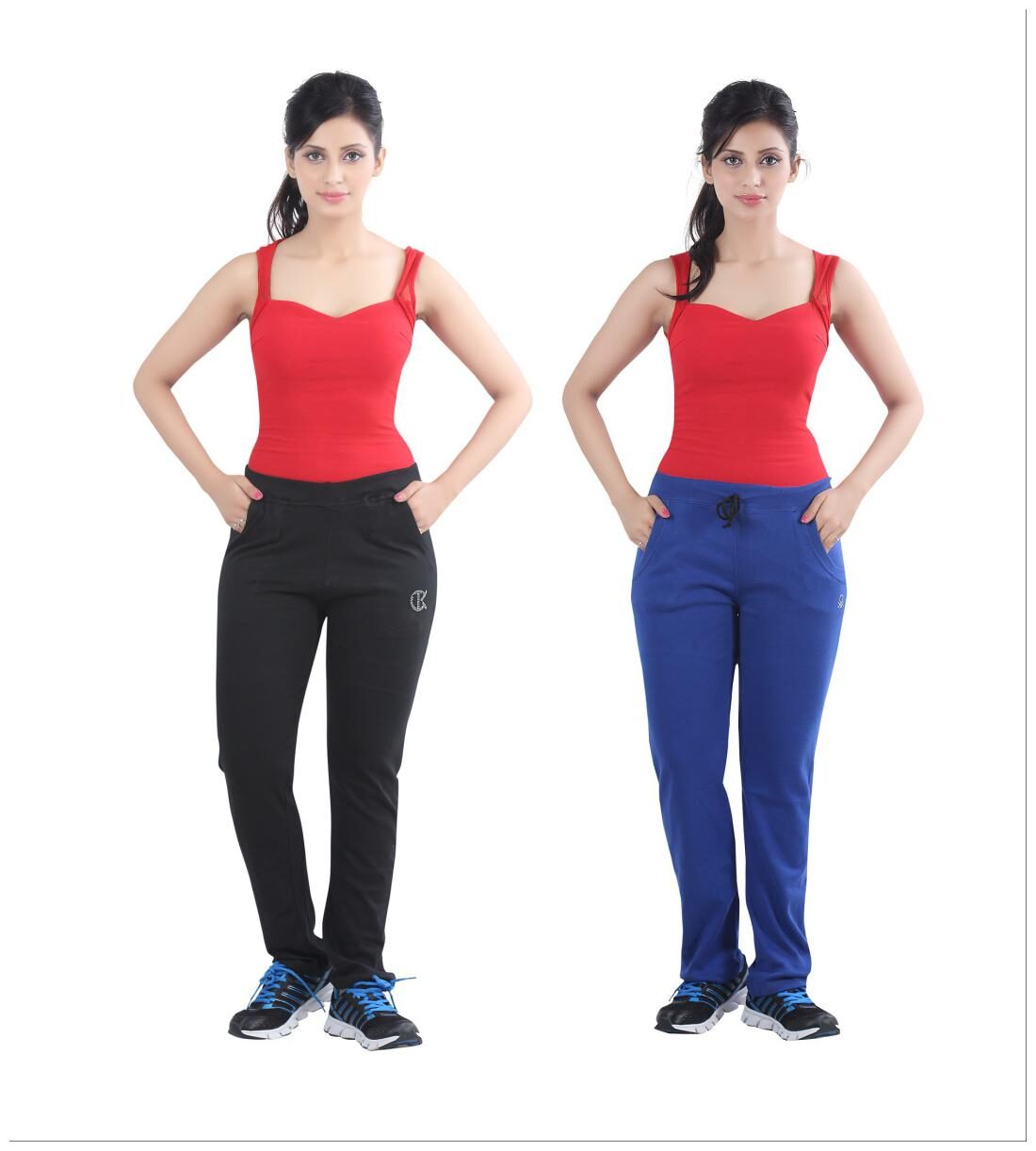 

Bfly Women Regular fit Cotton Solid Track pants - Black