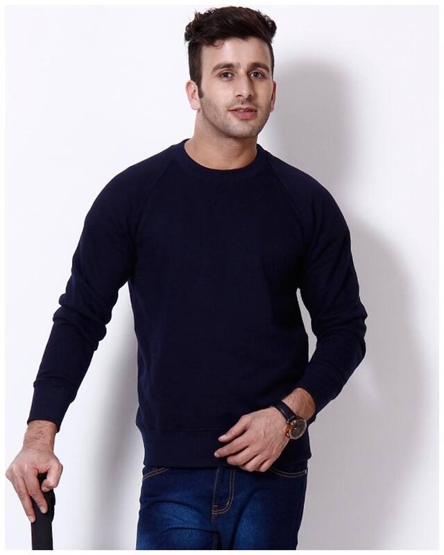Casual Tees Navy Crewneck Sweatshirt