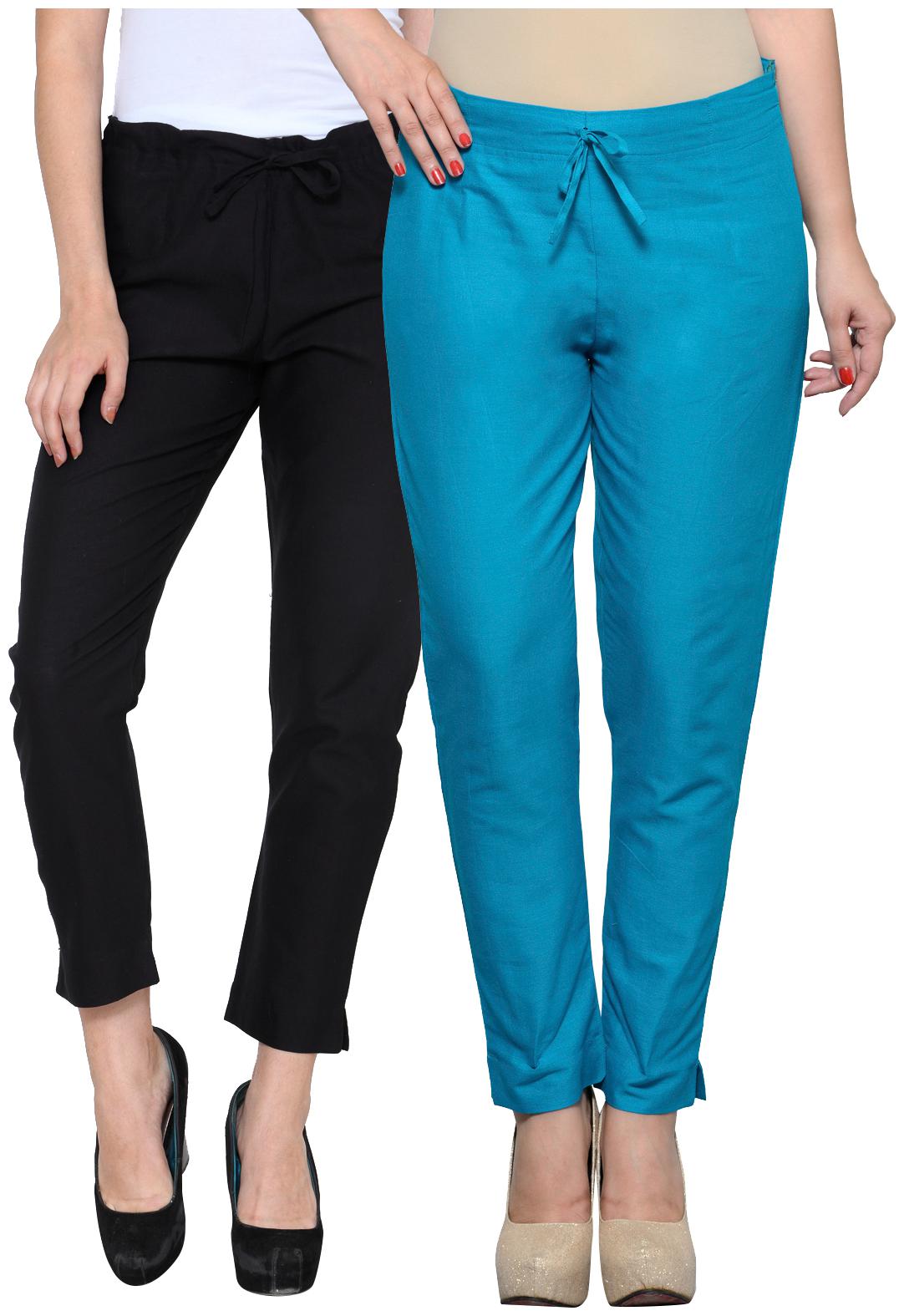

Ivy Blue Women Multi Narrow fit Regular trousers