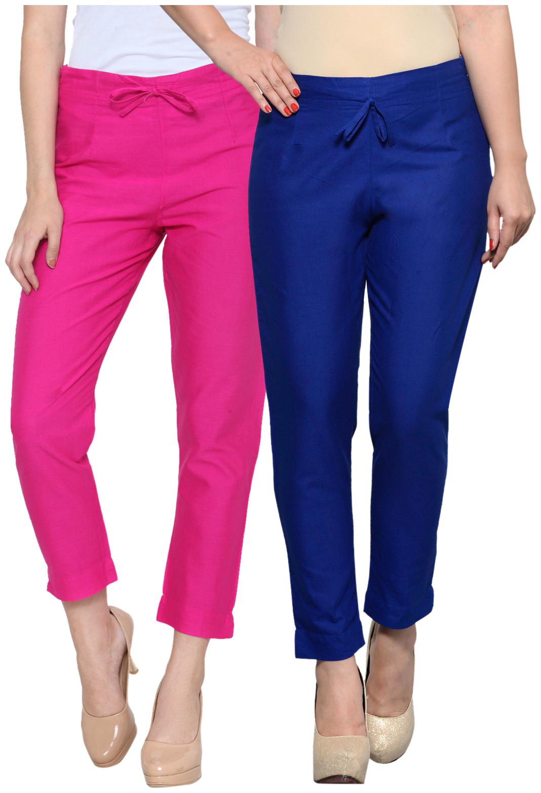 

Ivy Blue Women Multi Narrow fit Regular trousers