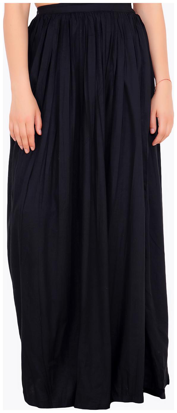 

Cation Solid A-line skirt Maxi Skirt - Black