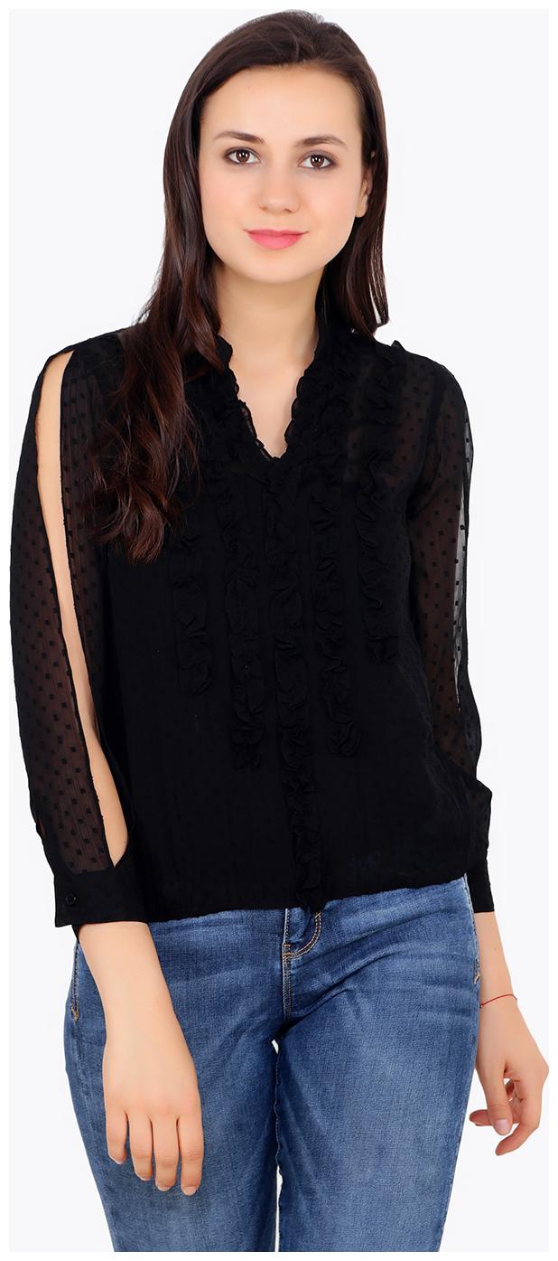 

Cation Women Solid Regular top - Black