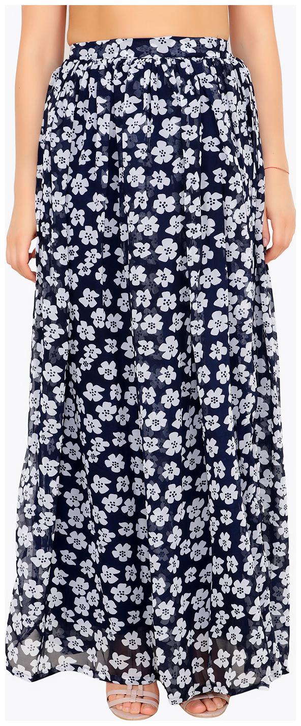 

Cation Floral A-line skirt Maxi Skirt - Blue