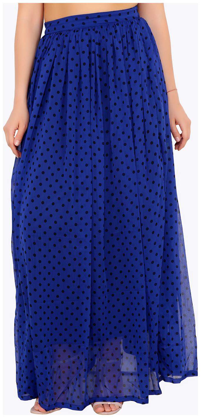 

Cation Polka dots A-line skirt Maxi Skirt - Blue
